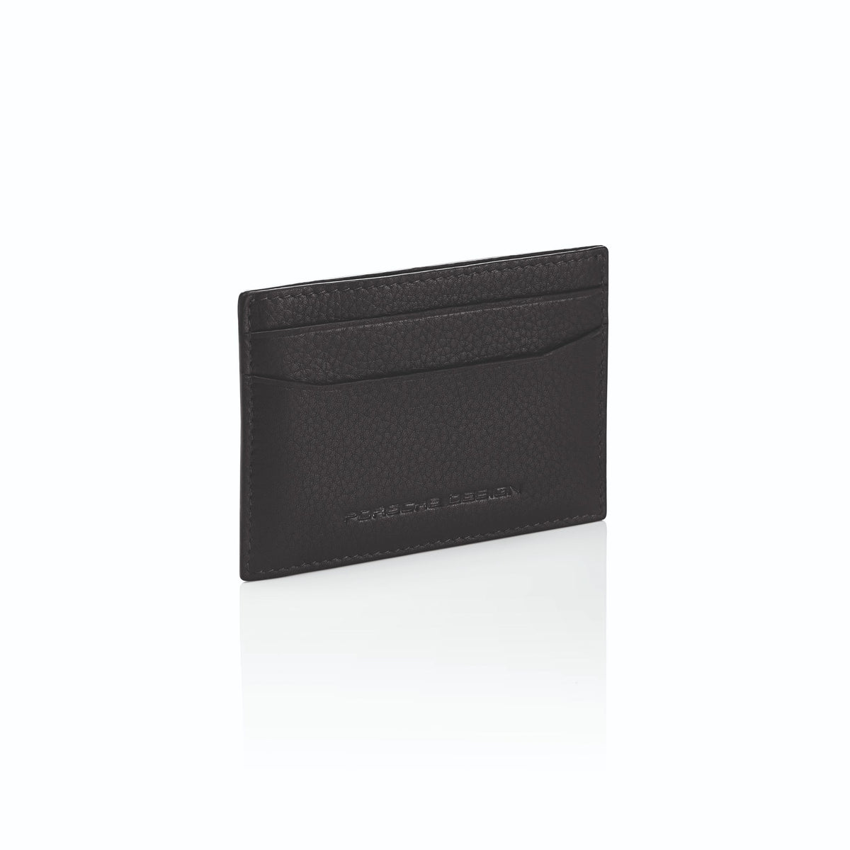 Porsche Design Leather Card Holder 2 with Money Clip in Black, Business Grained, view 3