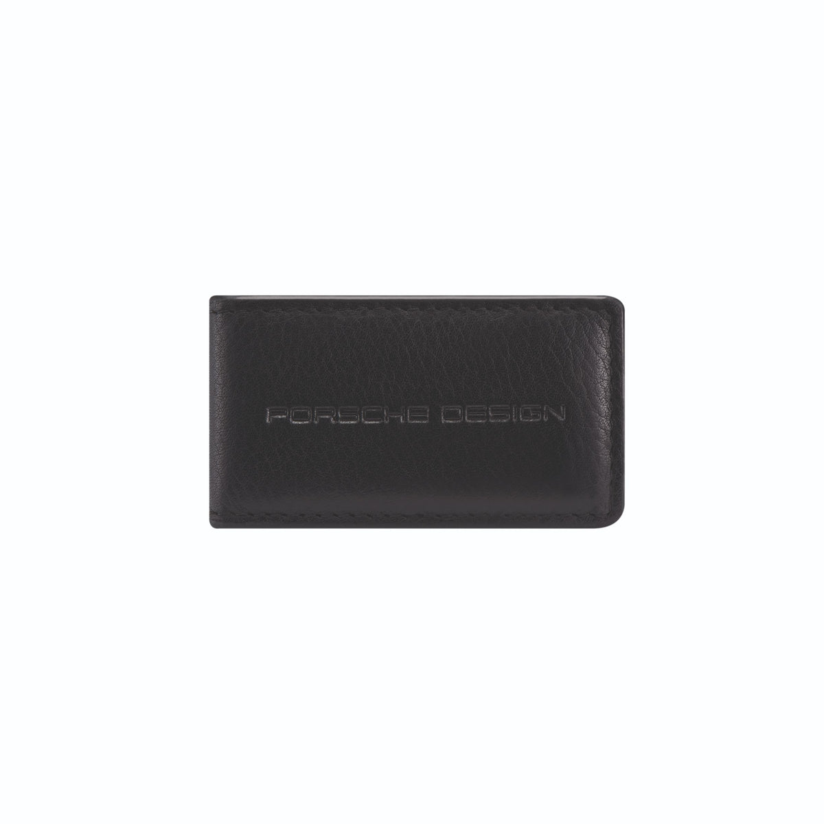 Porsche Design Leather Money Clip in Black, Business Grained, view 2